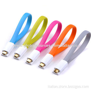 Colorful Magnet Micro USB Cable for Samsung, with Data Charging Sync